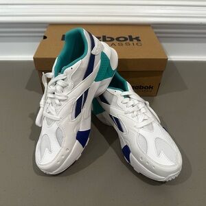 NTW Reebok Classic AZTREK Double 93 Unisex Running Shoes White/TimeTea/BlueMo